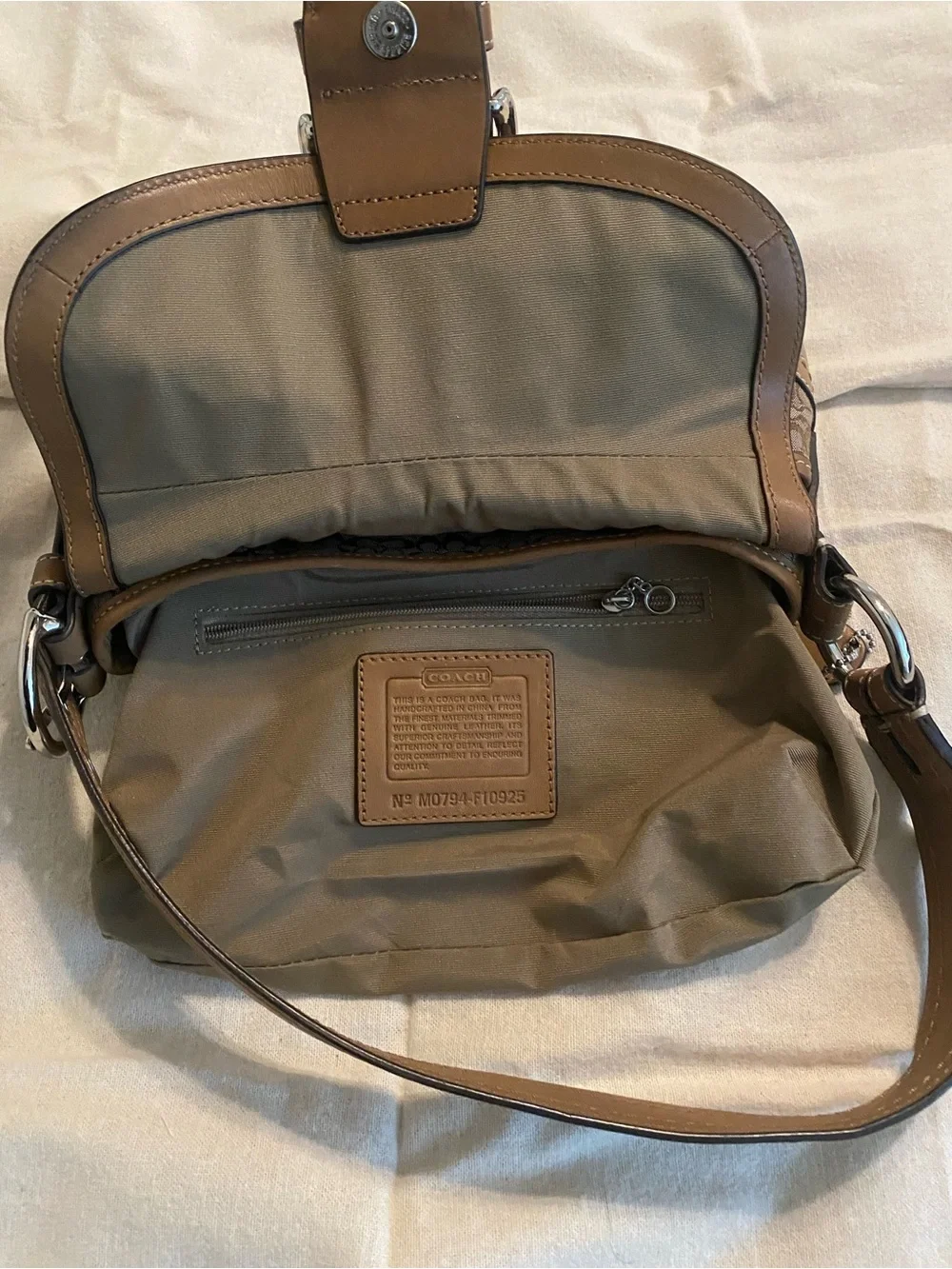 Small Coach Soho Signature Flap Shoulder Bag F10925